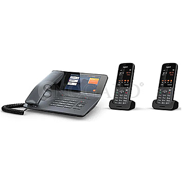 Gigaset Pro Fusion FX800W PRO Dark Titanium Bundle VoIP-Telefon inkl.2xMobilteil