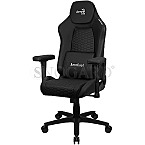 AeroCool CROWBK Crown Leatherette All Black Gaming Chair schwarz