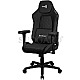AeroCool CROWBK Crown Leatherette All Black Gaming Chair schwarz