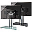 VCM 17832 TV-Standfuss Windoxa Maxi 32-70" Schwarzglas schwarz/silber