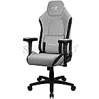 AeroCool CROWNASHGR Crown AeroWeave Ash Black Gaming Chair hellgrau