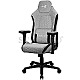 AeroCool CROWNASHGR Crown AeroWeave Ash Black Gaming Chair hellgrau