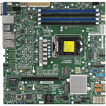 Supermicro X11SCM-F Single Micro ATX Workstation Board