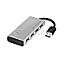 Club 3D CSV-1431 SenseVision 4 Port USB 4.0 Hub + Stromadapter silber