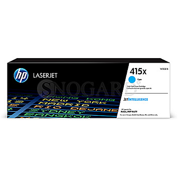 HP 415X Toner Cartridge 6000 Seiten cyan