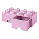 Room Copenhagen 40061738 LEGO Brick Drawer 8 rosa