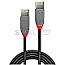 Lindy 36690 Anthra Line USB 2.0 Typ-A Stecker/Stecker 20cm schwarz
