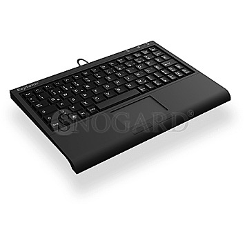 Keysonic ACK-3410 Mini Tastatur QWERTZ USB schwarz