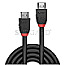 Lindy 36472 High Speed 2x HDMI Typ-A Stecker 4K Kabel Black Line 2m
