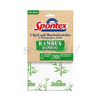 Spontex 19900210 Haushaltstuch Bambus 5er Pack
