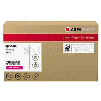 AgfaPhoto APTHP2033AE HP W2033A 415A Toner 2100 Seiten magenta