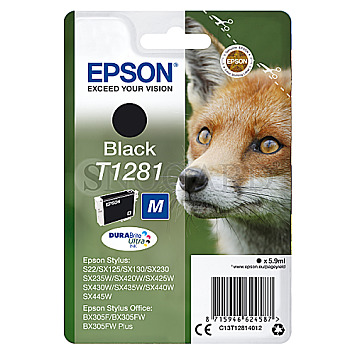 Epson T1281 DURABrite Ultra Single Pack schwarz