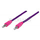 Manhattan 352833 3.5mm Audiokabel 1.8m pink/violett