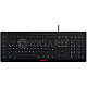 Cherry JK-8502DE-2 Stream Protect Keyboard Silikonschutzbezug QWERTZ USB schwarz