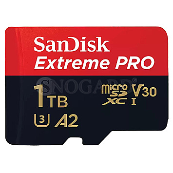1TB SanDisk Extreme PRO R200/W140 microSDXC UHS-I U3 A2 Class 10 V30 Kit