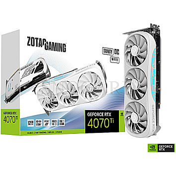 12GB Zotac ZT-D40710Q-10P Gaming GeForce RTX4070Ti Trinity OC White