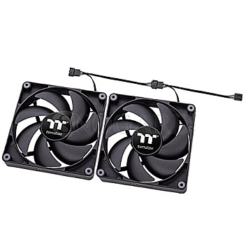 Thermaltake CL-F147-PL12BL-A CT120 120mm Case Fan Black 2er Pack