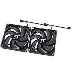 Thermaltake CL-F147-PL12BL-A CT120 120mm Case Fan Black 2er Pack