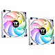 Thermaltake CL-F154-PL14SW-A CT140 ARGB Sync 140mm Case Fan White 2er Pack