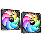 Thermaltake CL-F149-PL12SW-A CT120 ARGB Sync 120mm Case Fan Black 2er Pack