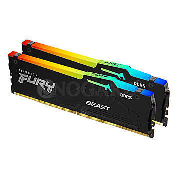 64GB Kingston KF560C36BBEAK2-64 FURY Beast RGB DDR5-6000 Kit schwarz