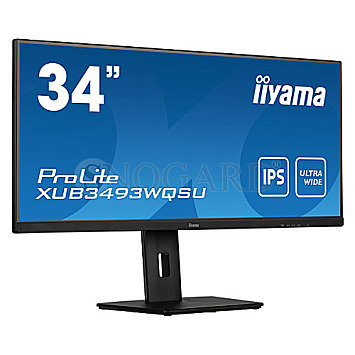 86.4cm (34") Iiyama 34W LCD Business IPS HDR400 UWQHD 21:9 75Hz Pivot