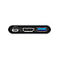 Conceptronic DONN01G 3in1 USB-C auf HDMI/3xUSB 3.0PD/SD Adapter