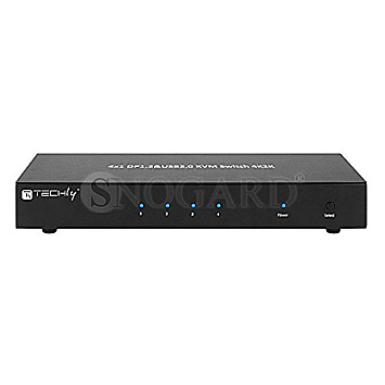 Techly IDATA-DP-KVM4 4-Port KVM Switch Display Port 1.2