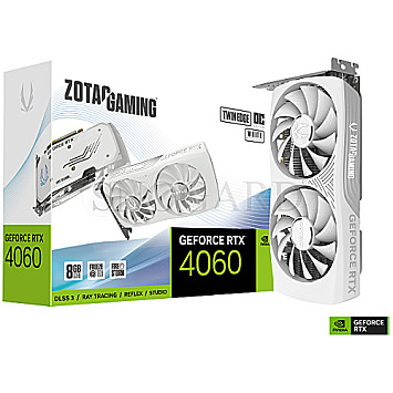 8GB Zotac ZT-D40600Q-10M Gaming GeForce RTX4060 Twin Edge OC White Edition