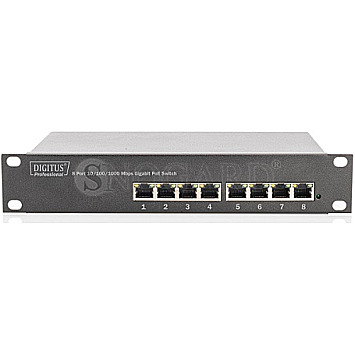 Digitus Pro DN-953 Rackmount Gigabit Switch 8 Port PoE+