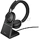 Jabra 26599-989-989 Evolve2 65 USB-A UC Stereo + Charging Stand schwarz