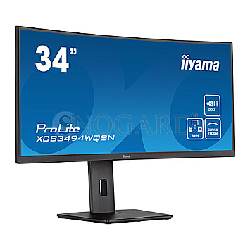 86.4cm (34") Iiyama ProLite XCB3494WQSN-B5 VA UWQHD 120Hz GLAN Curved