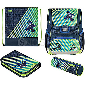 Herlitz 50043118 Loop Plus Funky Ninja Schulranzen Set