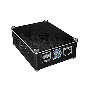 ICY BOX IB-RP110 Raspberry Pi 4 Aluminium/Kunststoff Case schwarz