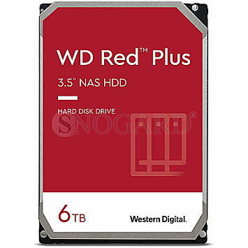 6TB Western Digital WD60EFPX WD Red Plus 3.5" SATA 6Gb/s Dauerbetrieb