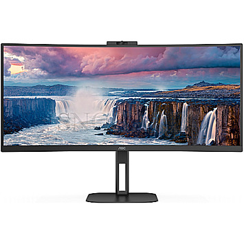 86.4cm (34") AOC CU34V5CW/BK VA 21:9 100Hz WebCam Curved FreeSync