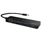 LogiLink UA0311 USB Hub 3x USB 3.0 + 1x USB-C 3.0 Port schwarz