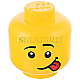 Room Copenhagen 40331726 LEGO Aufbewahrungskopf Silly Mini gelb