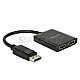 DeLOCK 87720 Splitter DP1.2 -> 2xHDMI 4K 30Hz schwarz