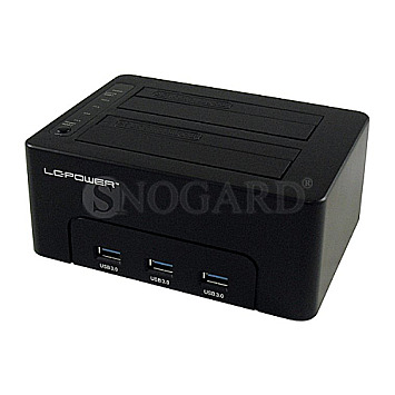 LC-Power LC-DOCK-U3-HUB 2.5" / 3.5" Dockingstation USB 3.0 Klon Funktion schwarz