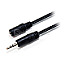 Equip 14708207 Audio Kabel 3.5mm Klinke Stecker/Buchse 2.5m gerade schwarz