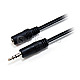 Equip 14708207 Audio Kabel 3.5mm Klinke Stecker/Buchse 2.5m gerade schwarz
