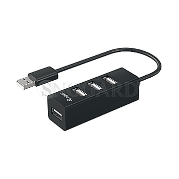 Equip 128955 USB 2.0 Hub 4 Port schwarz