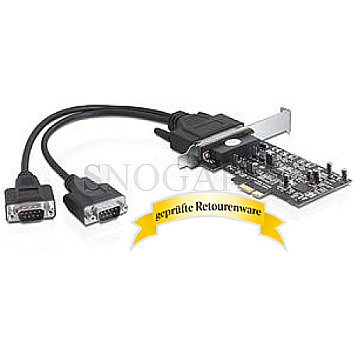 DeLOCK 89320 PCIe x1 Karte 2xseriell Controller