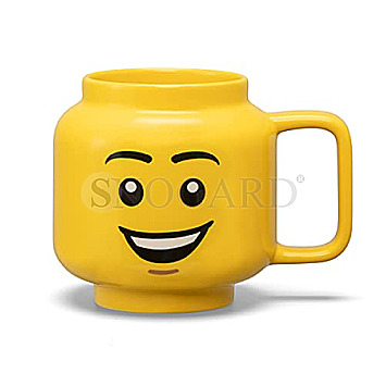 Room Copenhagen 41460806 LEGO Ceramic Mug Large Happy Boy Keramik Tasse gelb