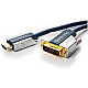 Clicktronic 70542 Advanced HDMI auf DVI-D Adapterkabel 3m blau