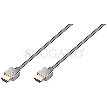 Home Theater 52693 Super Slim High Speed HDMI Kabel 1.5m grau