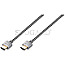 Home Theater 52695 Super Slim High Speed HDMI Kabel 2m grau