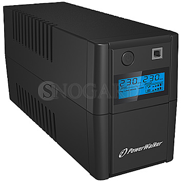BlueWalker 10121001 PowerWalker VI 850 SHL FR USB USV schwarz