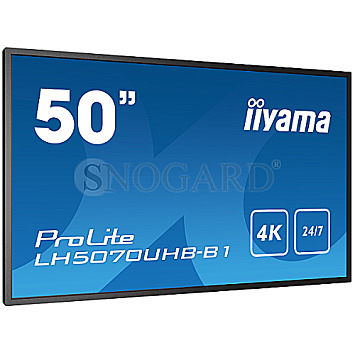 125.7cm (49.5") Iiyama ProLite LH5070UHB-B1 VA 4K UHD Mediaplayer FB Android